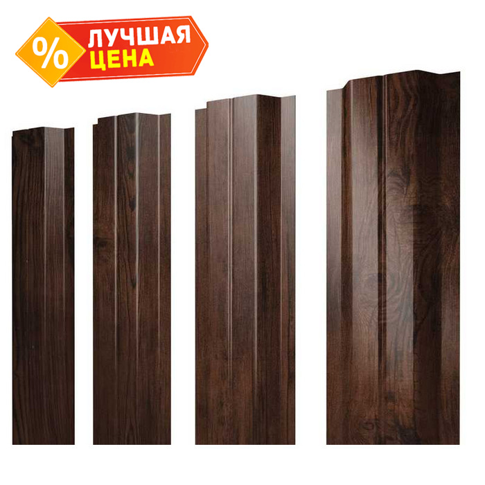 Штакетник П-образный В Grand Line 0,45 Print Elite Cherry Wood Cherry Wood
