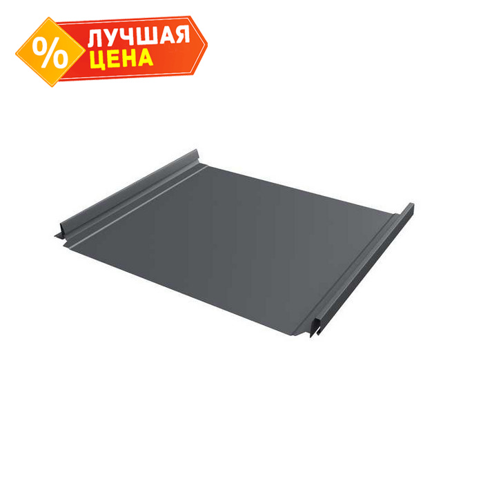 Фальцевая кровля Кликфальц Pro Grand Line 0,5 GreenCoat Pural BT RR 23 Темно-Серый