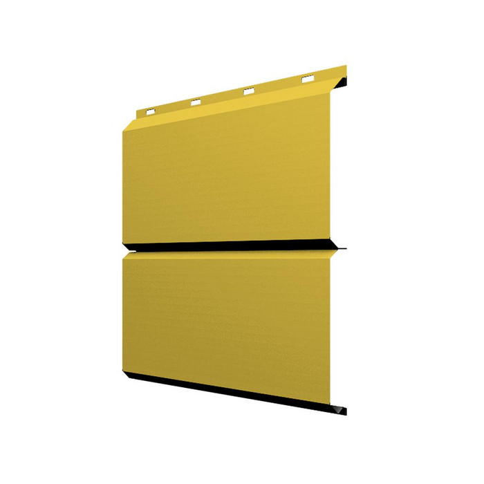 Софит ЭкоБрус без перфорации 0,345 Grand Line 0,45 PE с пленкой RAL1018 цинково-желтый