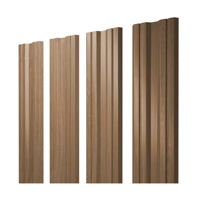 Штакетник Twin Grand Line 0,45 Print Elite Honey Wood Honey Wood - фото №1